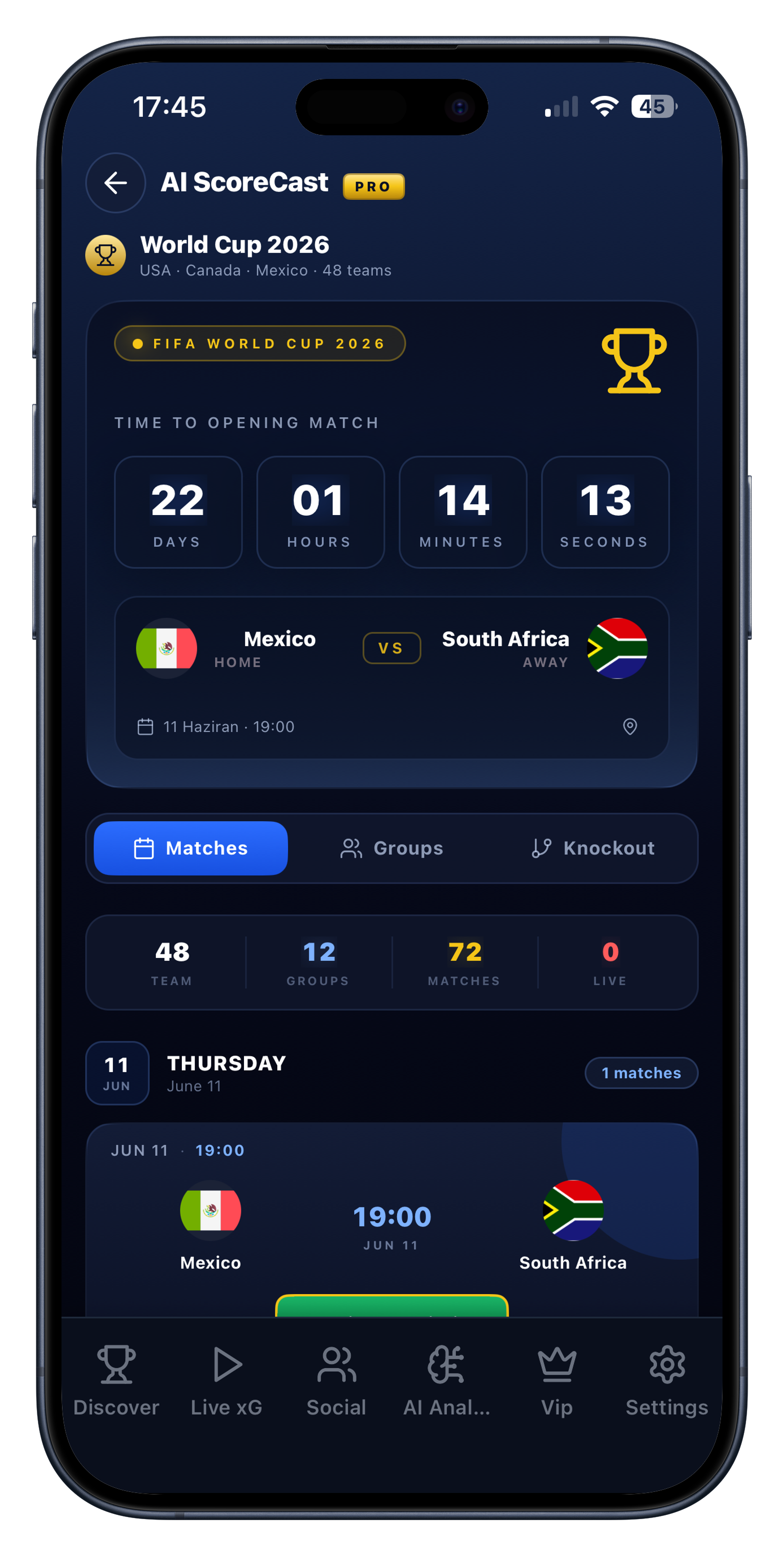 World Cup 2026 screen